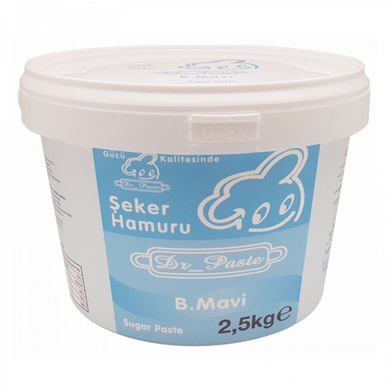 Dr.Paste Şeker Hamur Bebek Mavisi 2,5 Kg