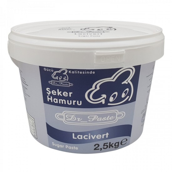 Dr.Paste Şeker Hamur Lacivert 2,5 Kg