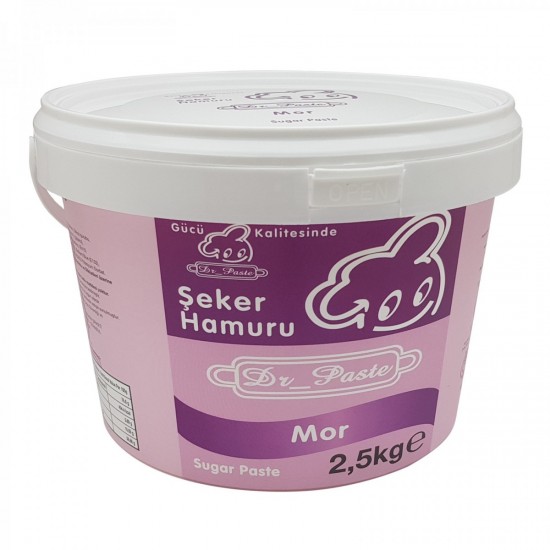 Dr.Paste Şeker Hamur Mor  2,5 Kg