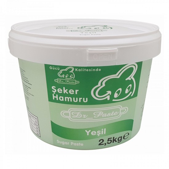 Dr.Paste Şeker Hamur Yeşil 2,5 Kg